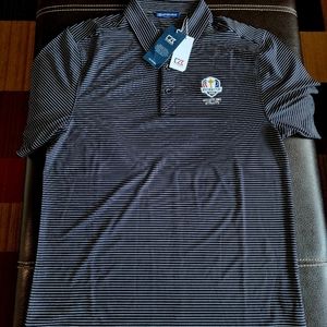 Men's Ryder Cup striped golf polo NWT
